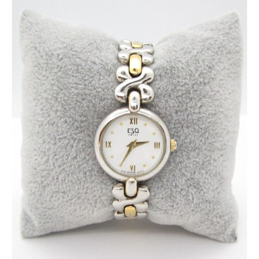 Women's ESQ Swiss Quartz WR Analog‎ 24mm Dial Causal Round Watch (F922)